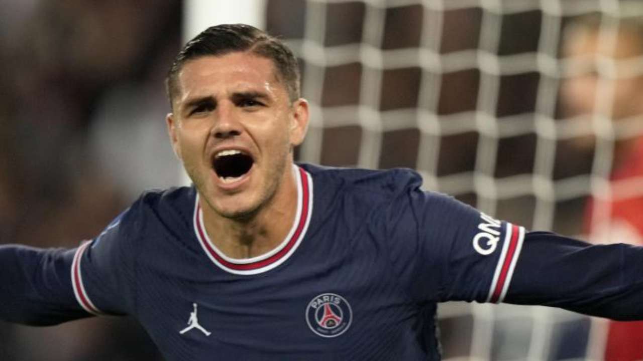 Icardi col Psg foto lapresse