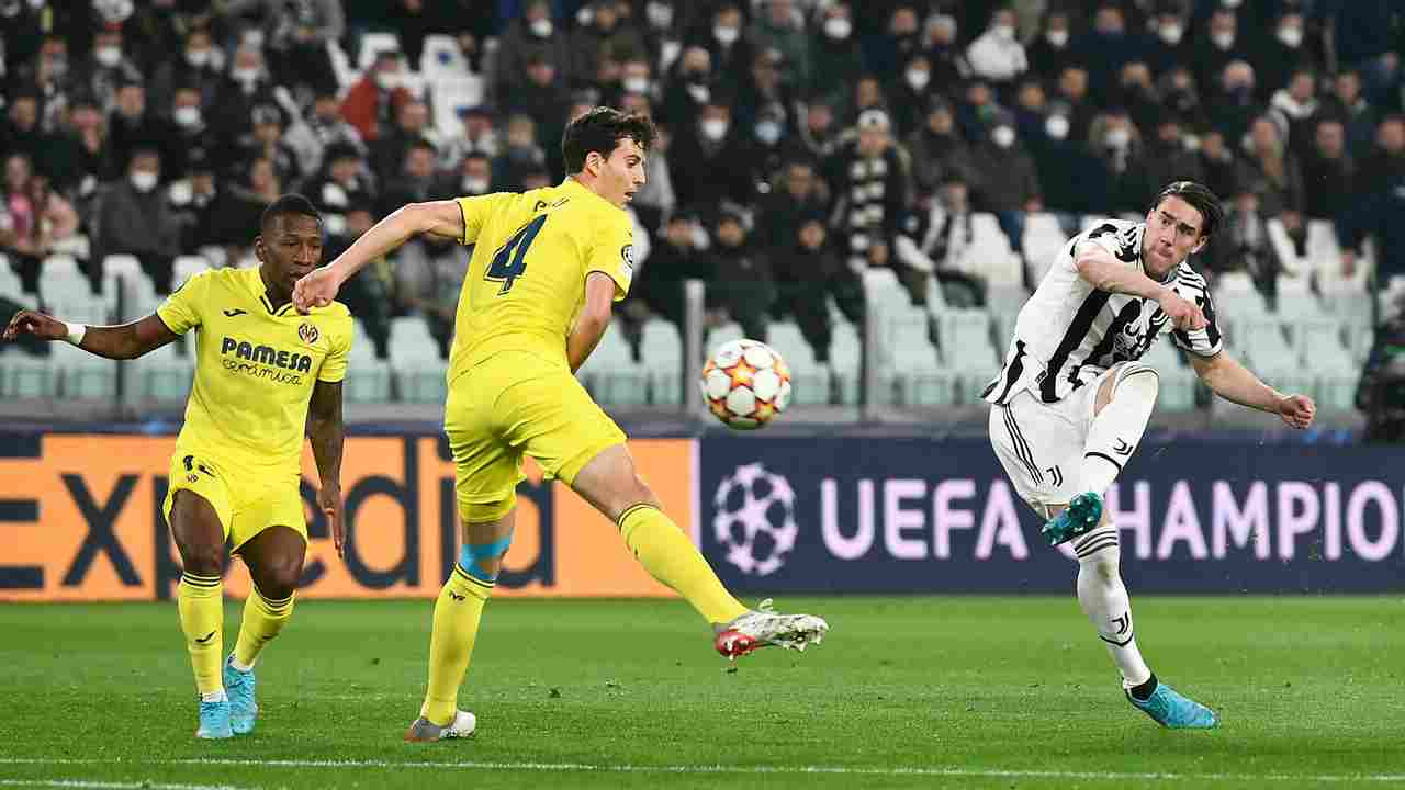 Juve-Villarreal foto LaPresse