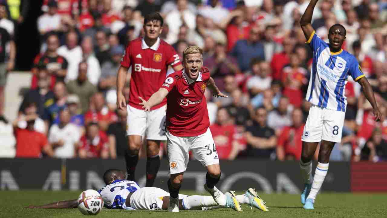 van de beek in campo foto LaPresse