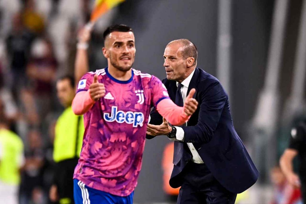 Filip Kostic e Massimiliano Allegri