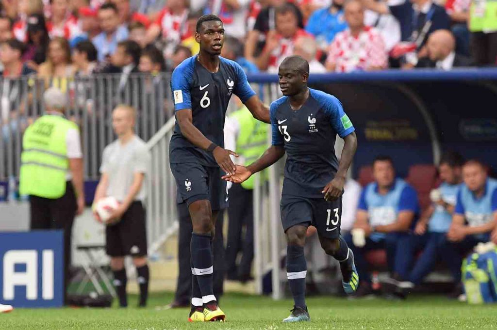 N'Golo Kanté e Paul Pogba