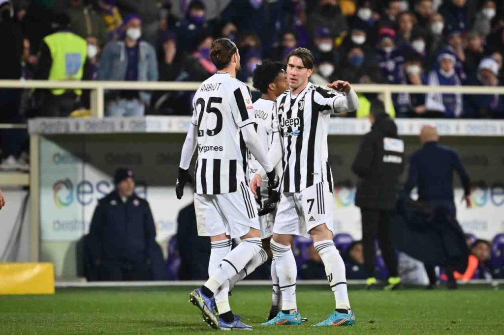 Dusan Vlahovic e Adrien Rabiot