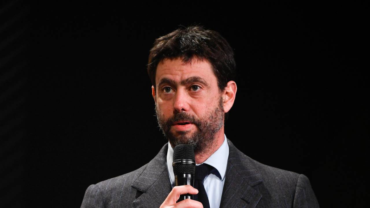 agnelli al microfono foto LaPresse