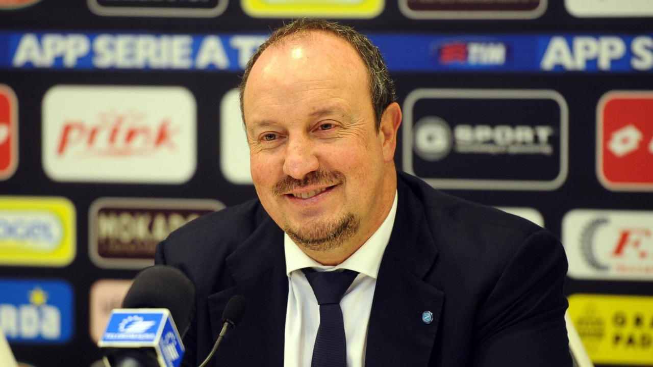 benitez in conferenza foto LaPresse