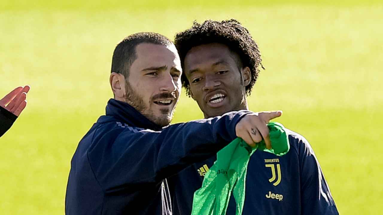 bonucci e cuadrado - foto LaPresse