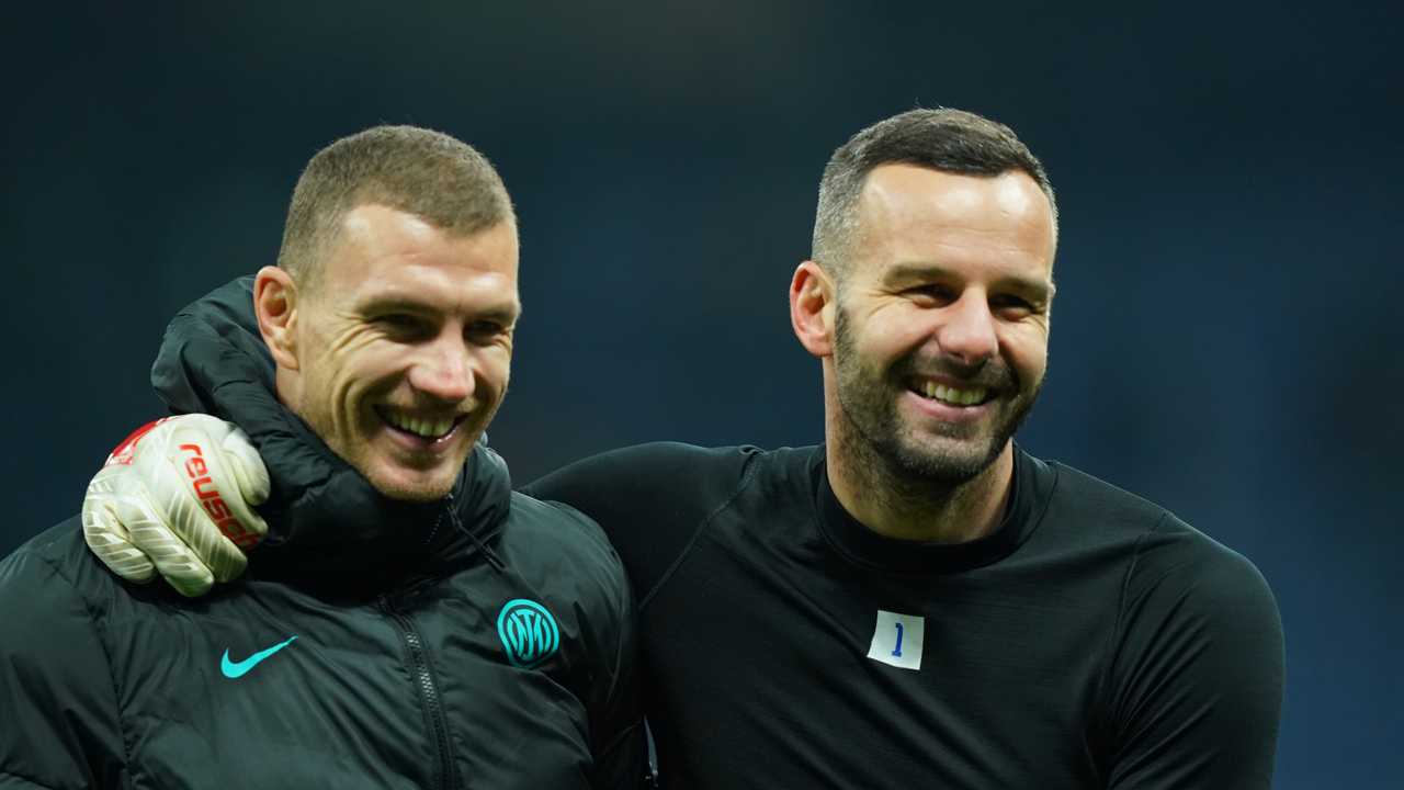 dzeko e handanovic foto LaPresse