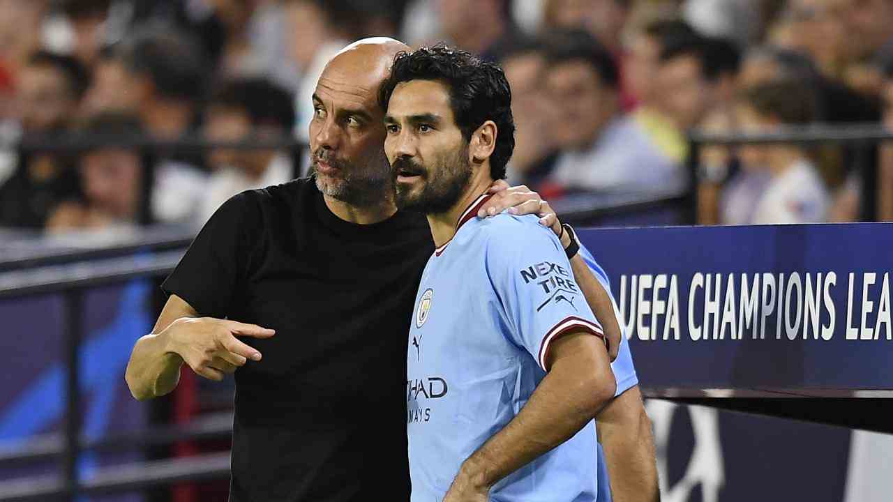 guardiola e gundogan foto laPresse