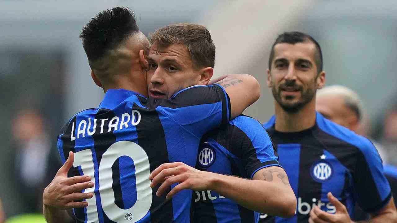 lautaro e barella foto LaPresse