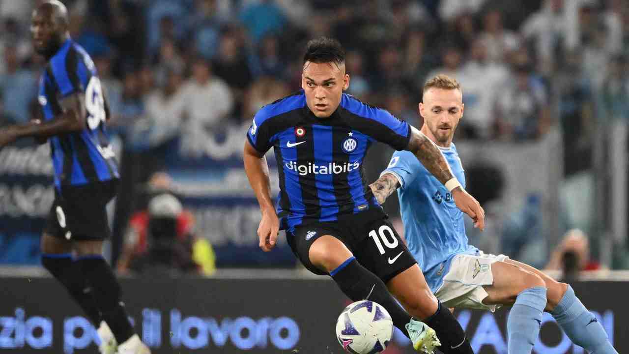 martinez in lazio-inter foto LaPresse