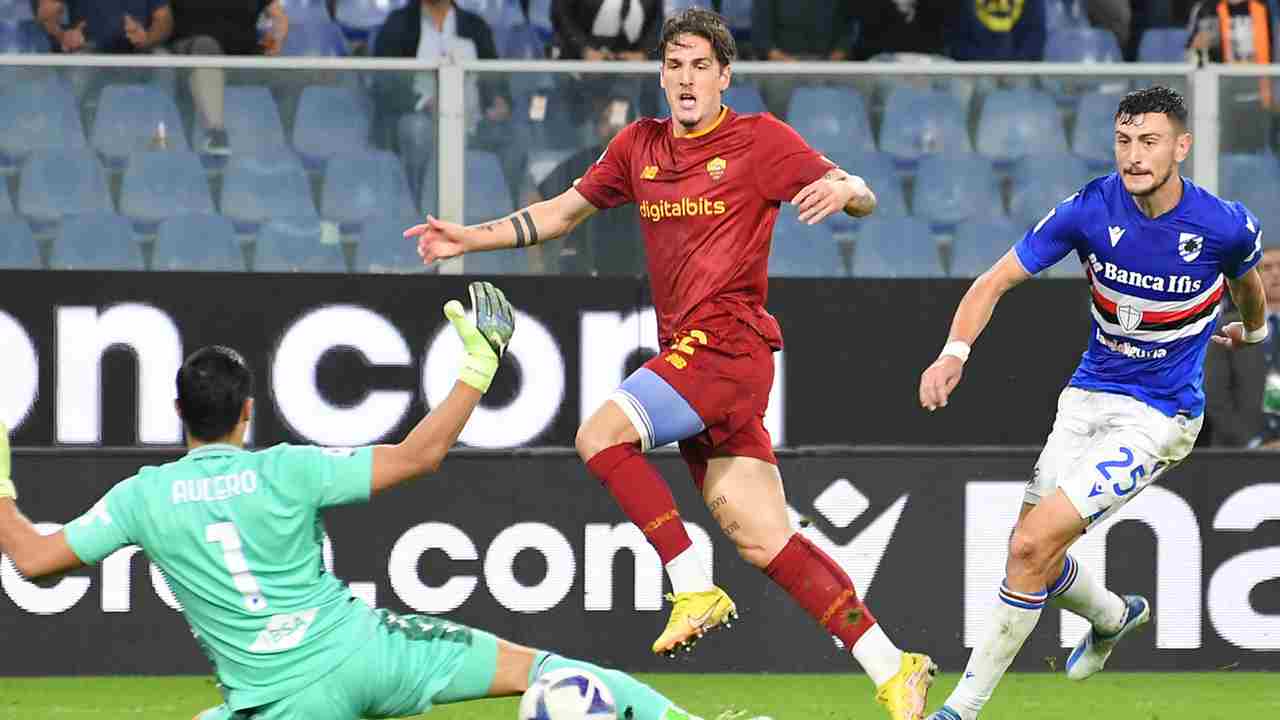 zaniolo al tiro - foto LaPresse