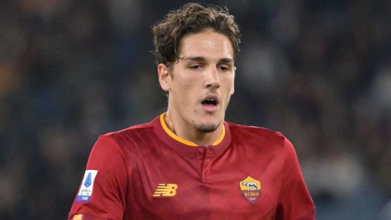 Zaniolo della Roma foto LaPresse