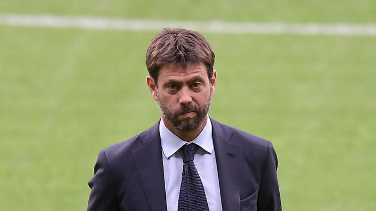 Agnelli in campo foto LaPresse