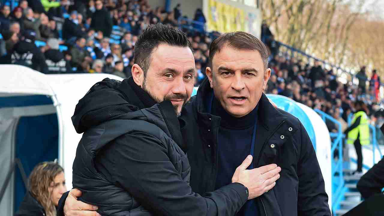 De Zerbi e Semplici foto LaPresse