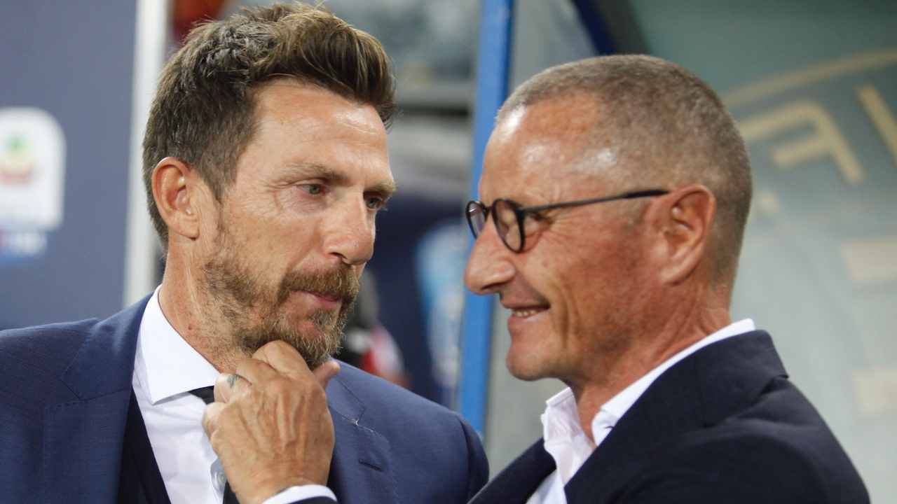 Di Francesco e Andreazzoli foto LaPresse