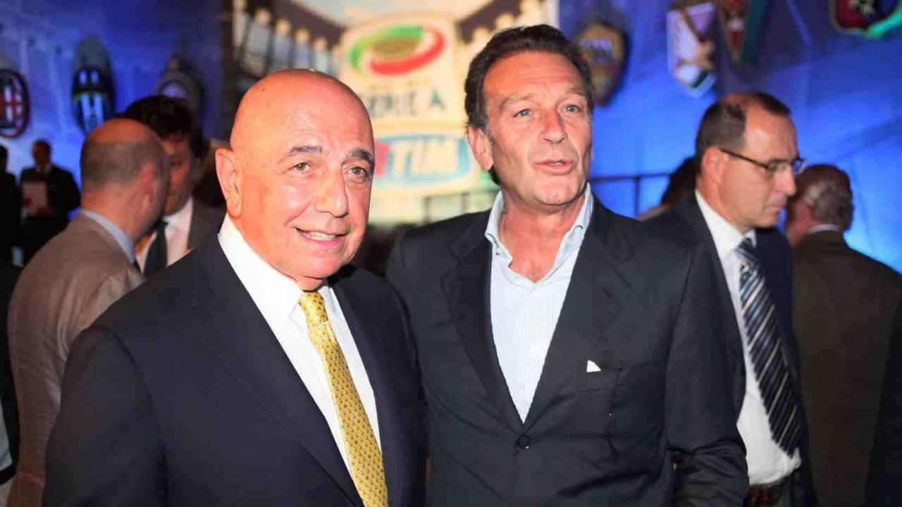 Galliani e Cellino foto LaPresse