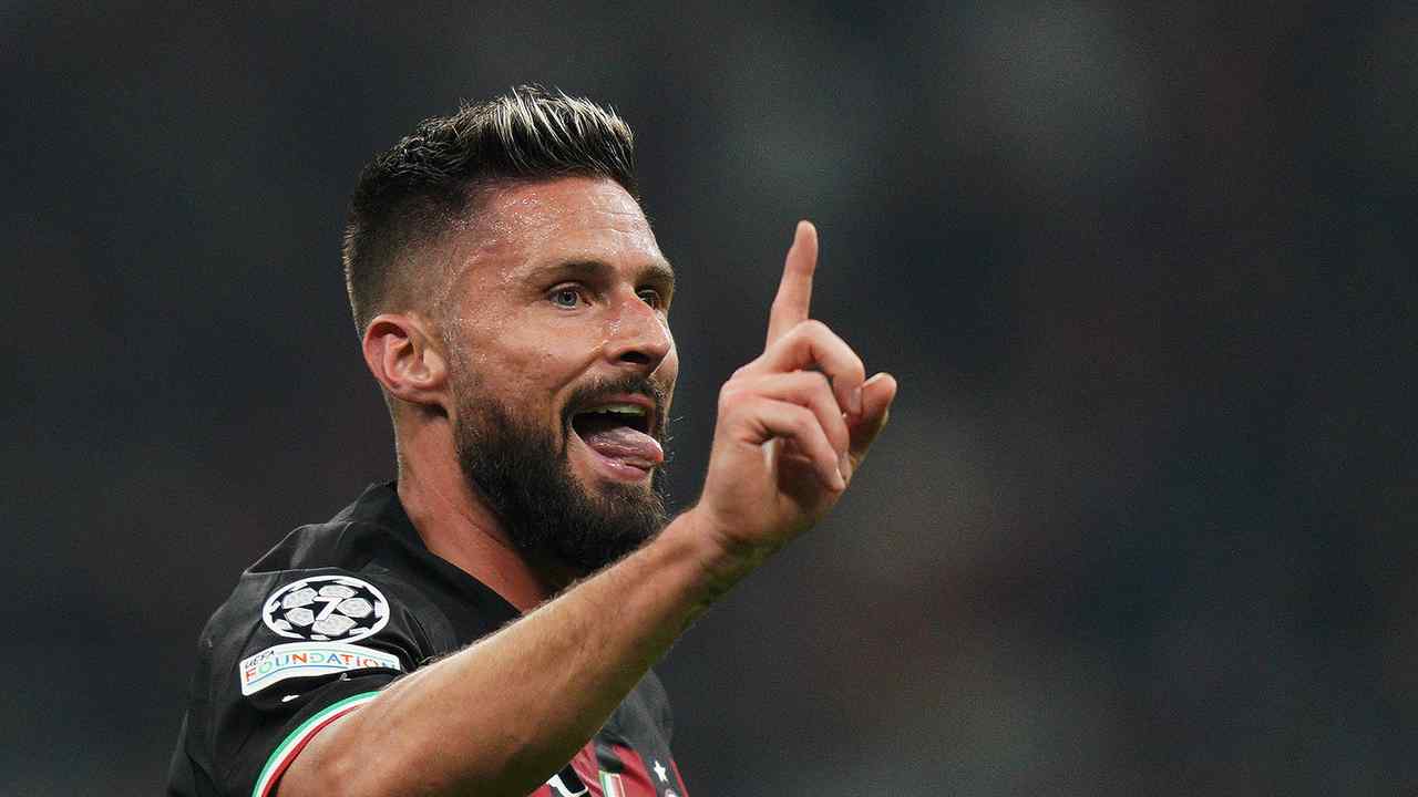 giroud esulta foto LaPresse