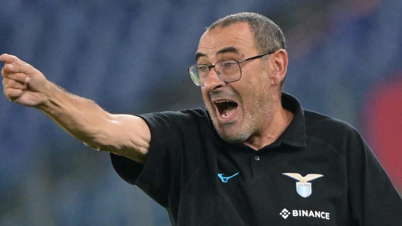 Lazio furia Sarri foto LaPresse