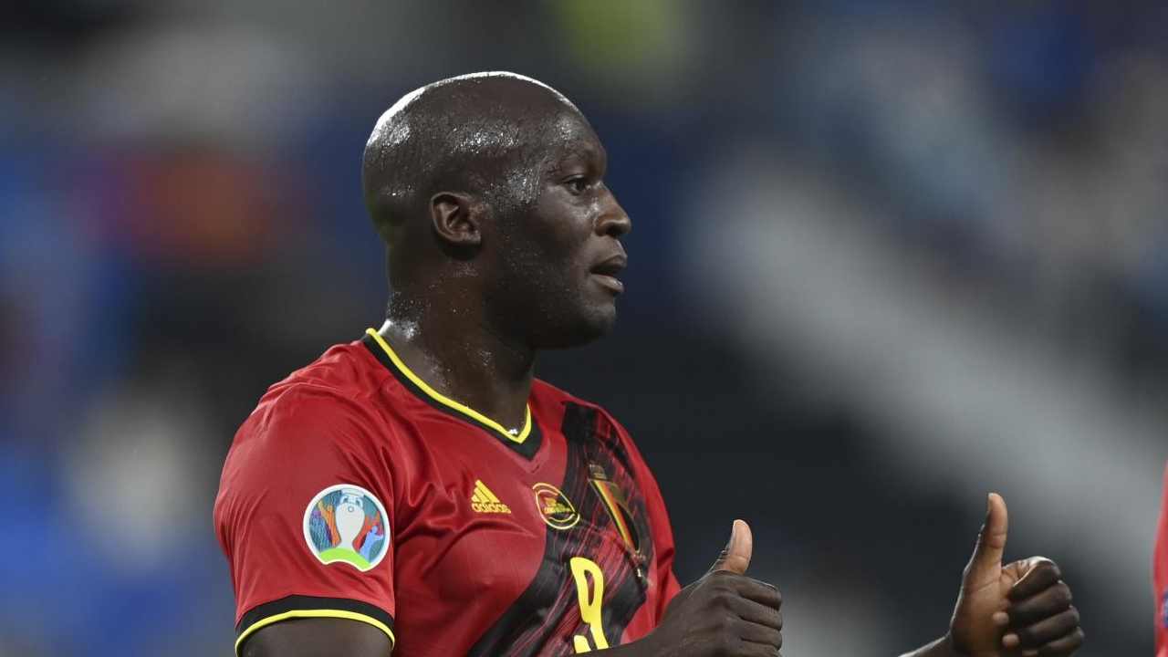 Lukaku col Belgio foto LaPresse