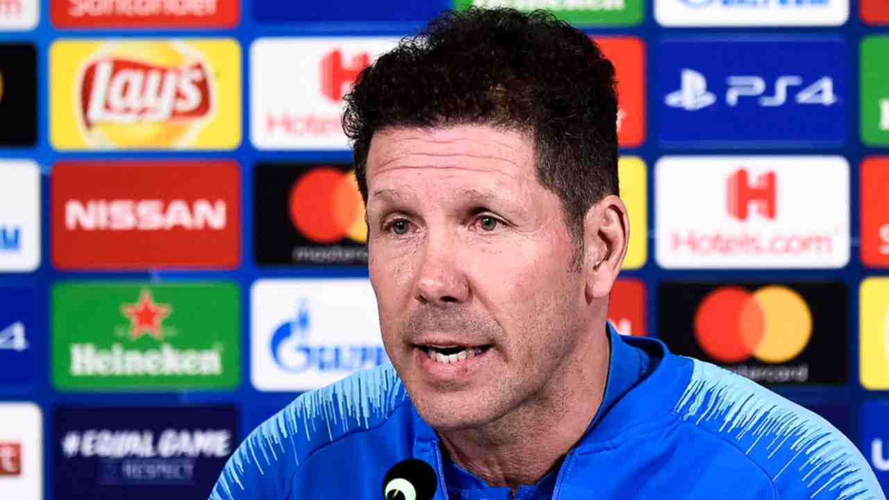 Simeone in conferenza - foto LaPresse