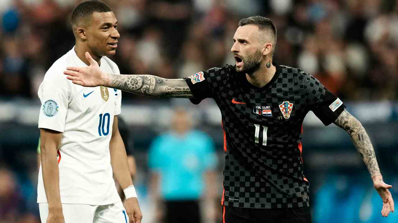 mbappè e brozovic foto LaPresse