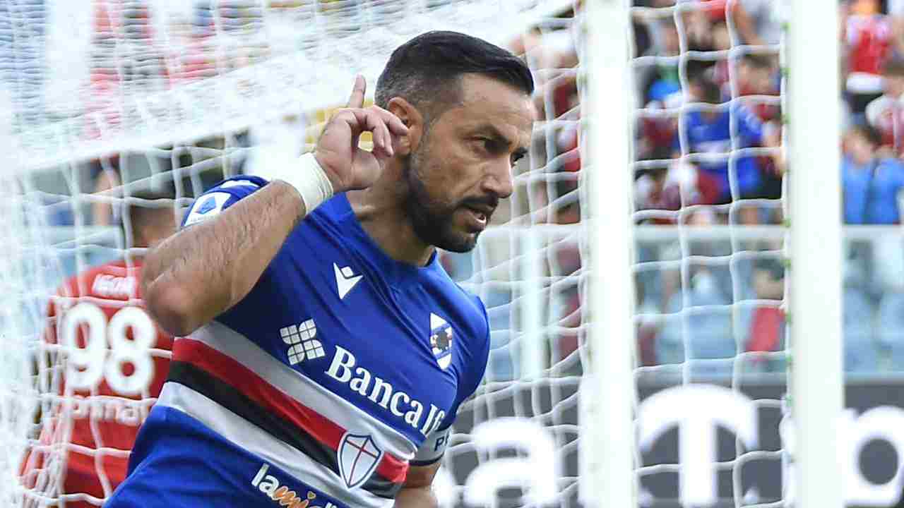 quagliarella esulta foto LaPresse