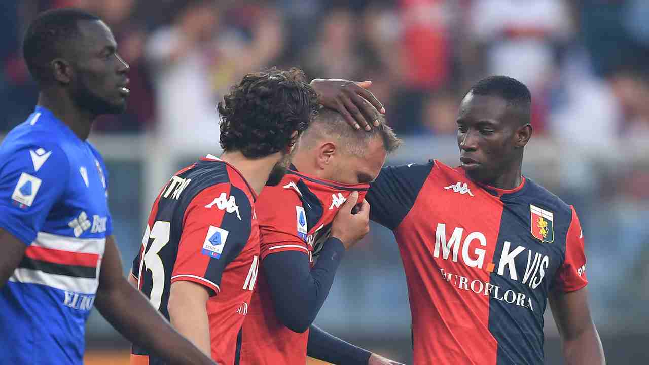 rigore sbagliato genoa foto LaPresse