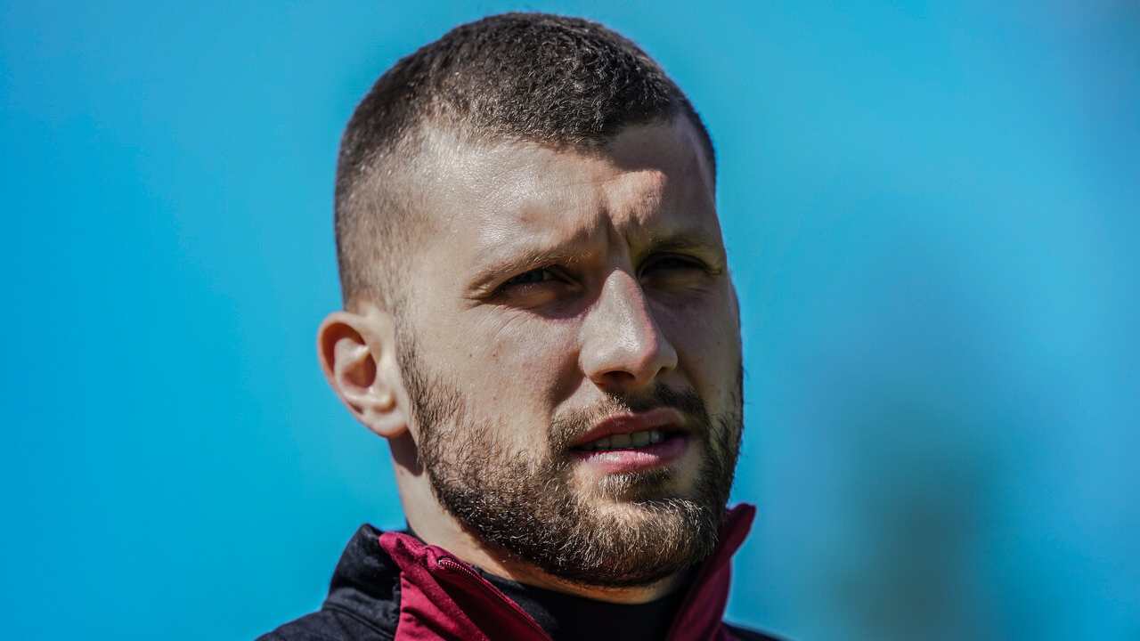 Ante Rebic a Milanello foto LaPresse