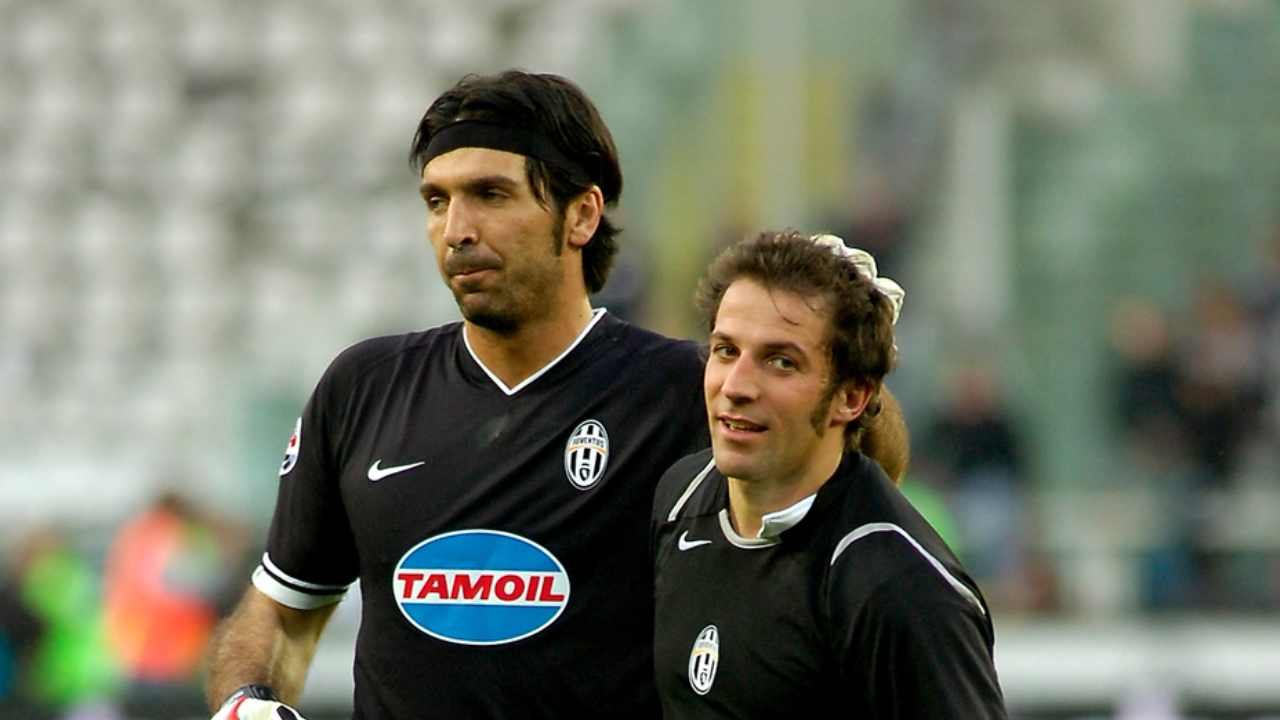 Del Piero e Buffon - foto LaPresse