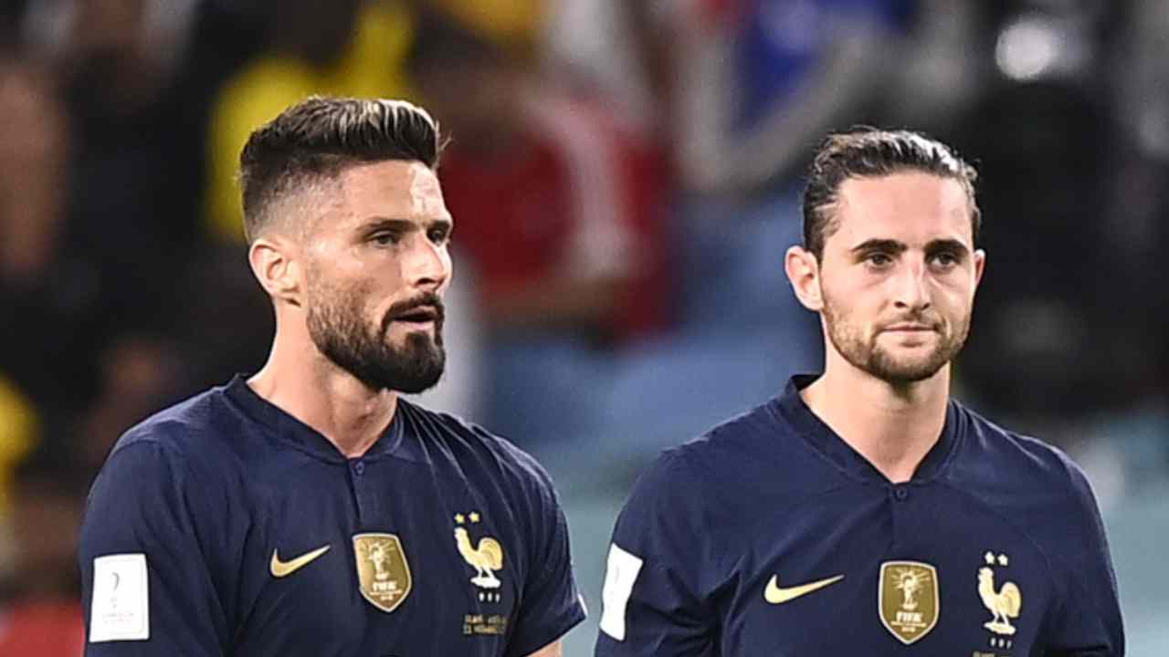 Giroud e Rabiot foto LaPresse