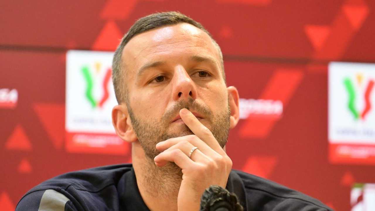 Samir Handanovic in conferenza - foto laPresse