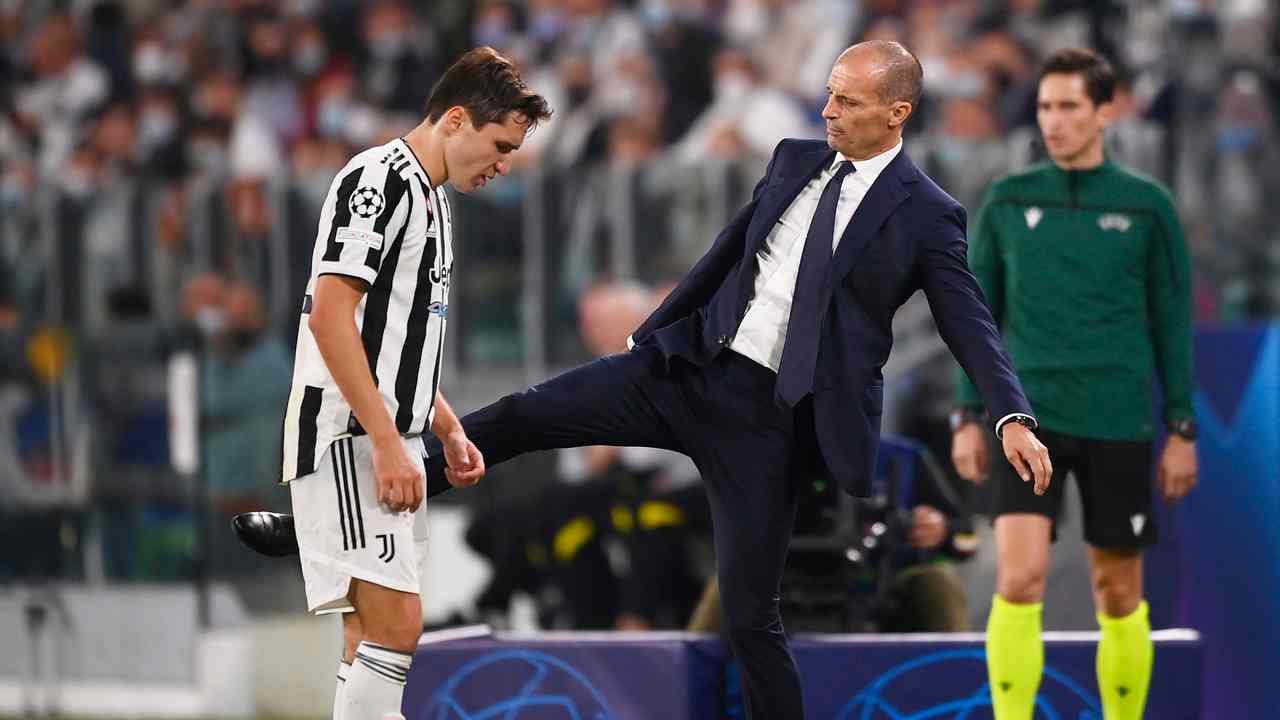 Allegri e Chiesa foto LaPresse