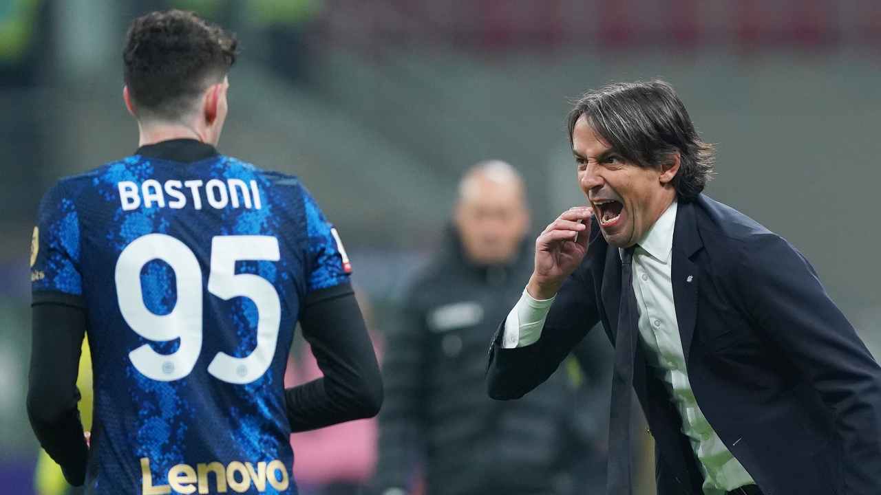 Bastoni e Inzaghi foto laPresse