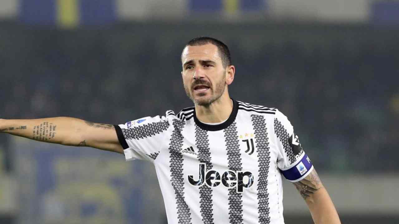 Bonucci a Verona foto LaPresse