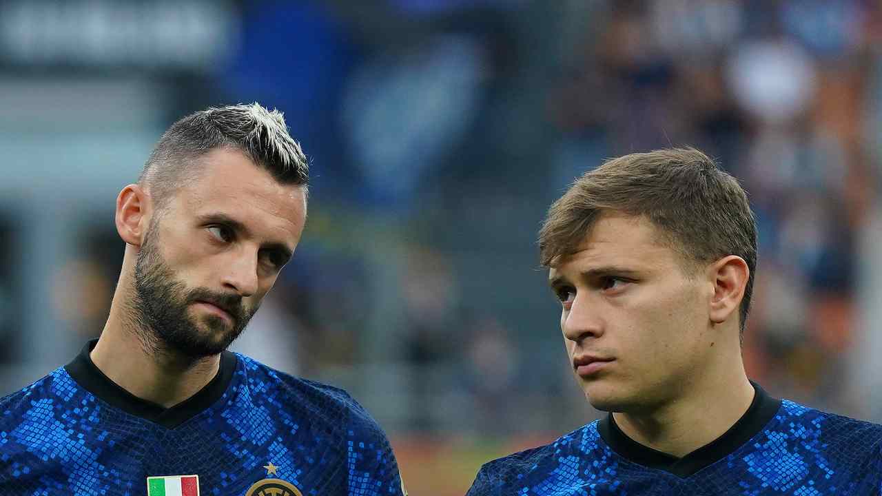 Brozovic e Barella - foto LaPresse