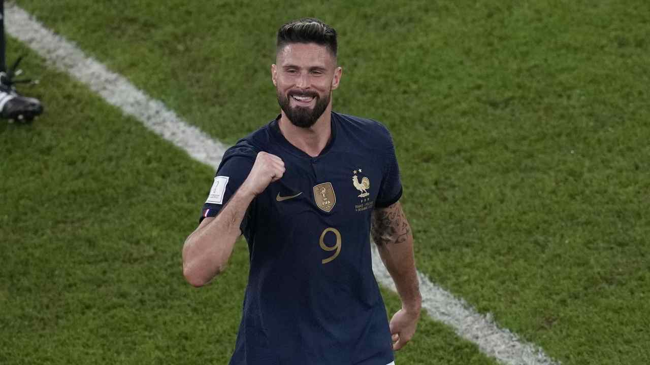 Giroud con la Francia - foto LaPresse