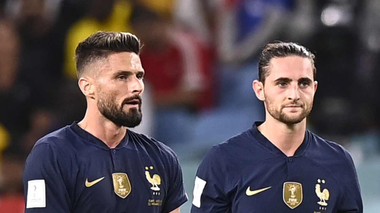 Rabiot e Giroud - foto Lapresse