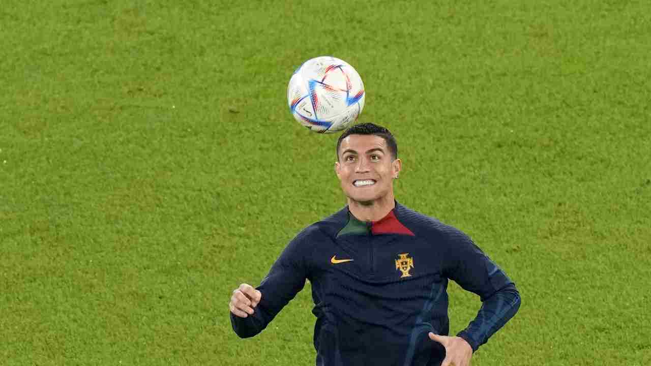 Ronaldo riscaldamento - foto laPresse