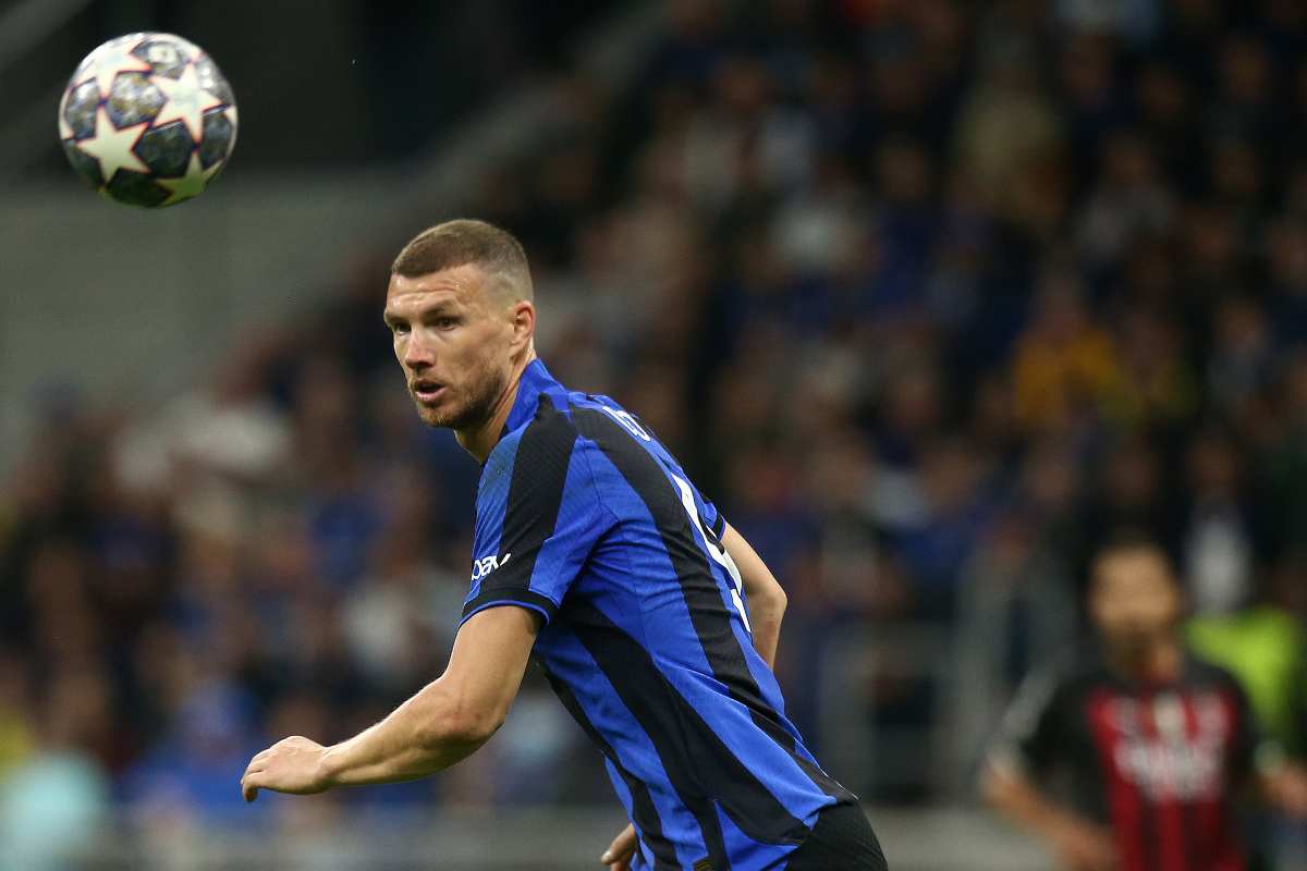 Tegola Dzeko per l'Inter, tifosi senza parole