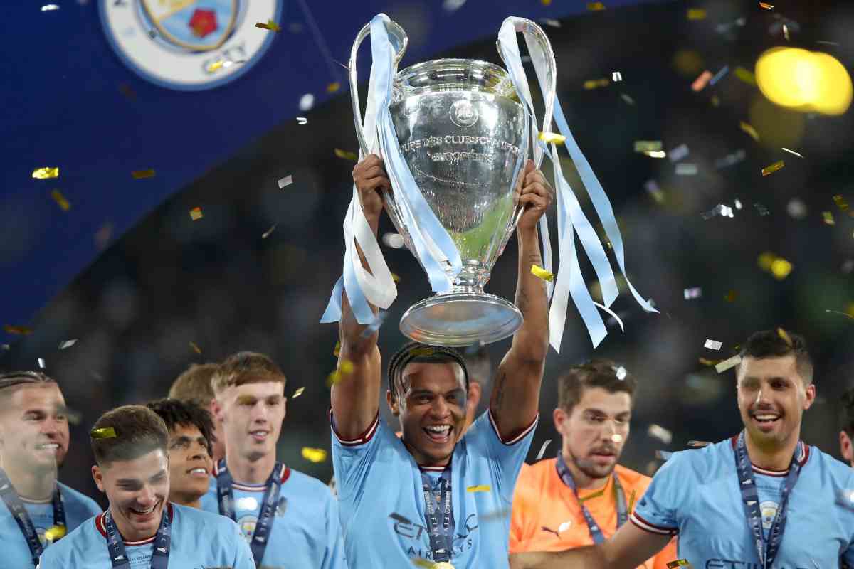 Manchester City ai festeggiamenti