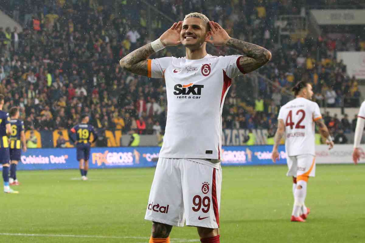 Mauro Icardi con la maglia del Galatasaray