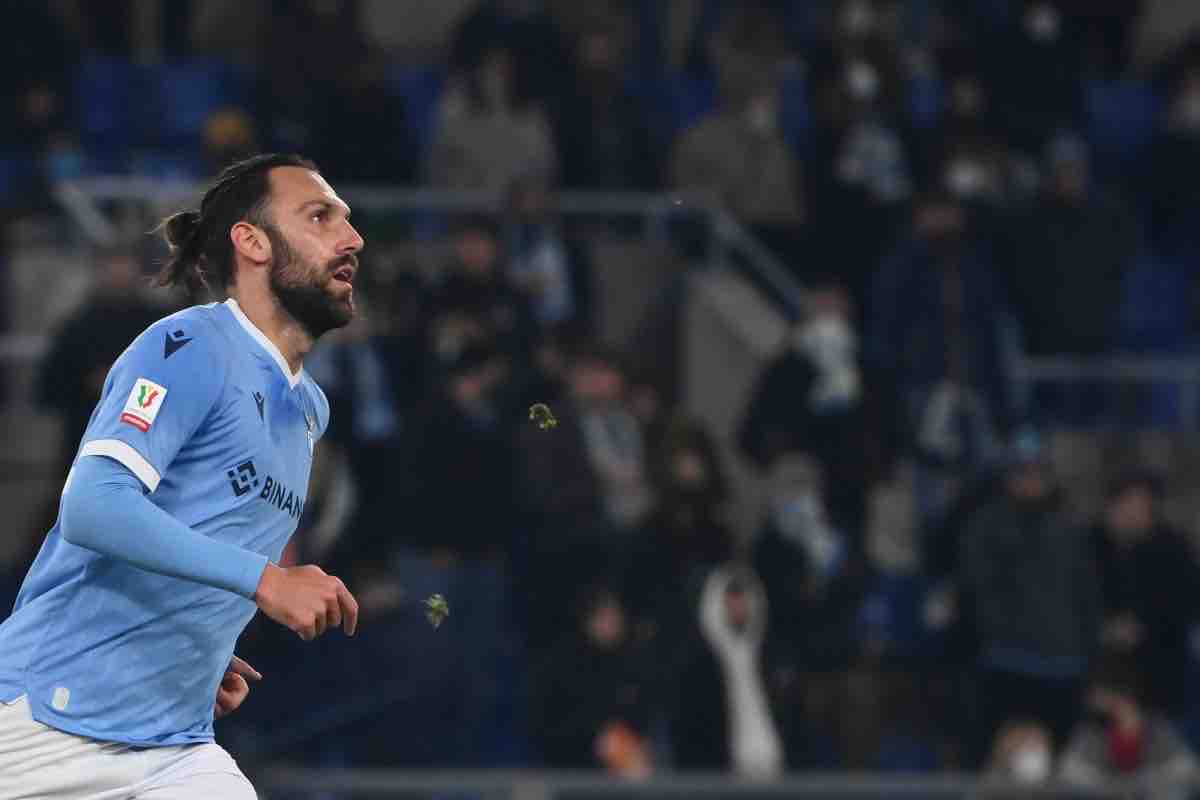 Vedat Muriqi con la maglia della Lazio