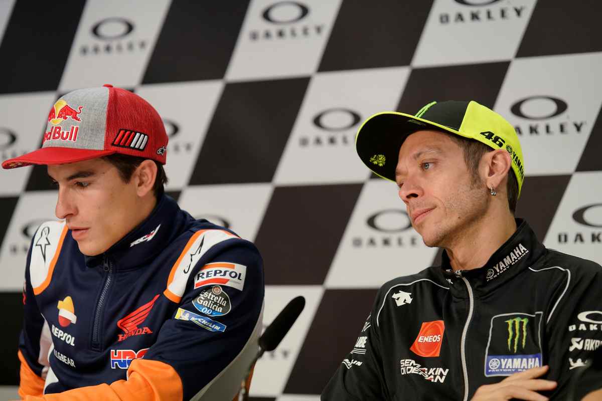 Marquez e Rossi insieme 