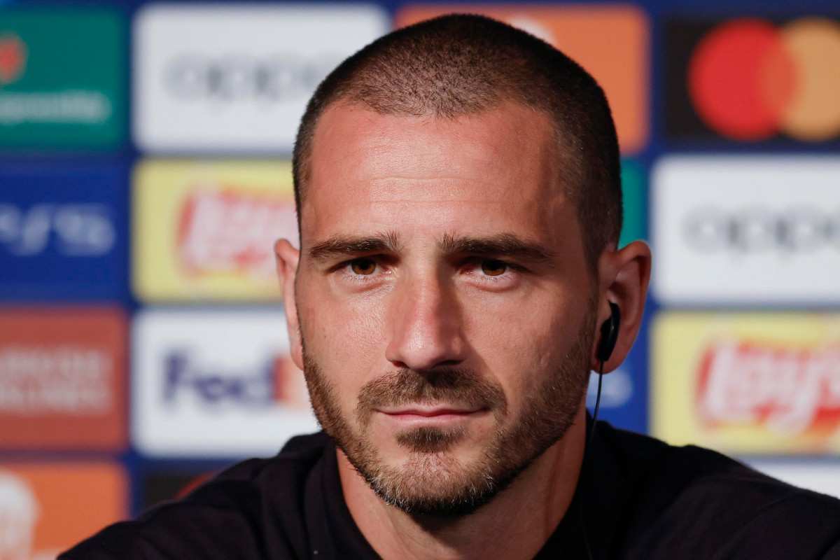 Leonardo Bonucci in sala stampa