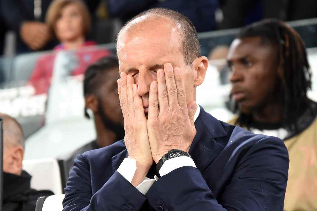 Massimiliano Allegri disperato