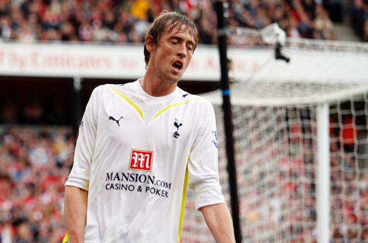 Peter Crouch scivolone diretta tv