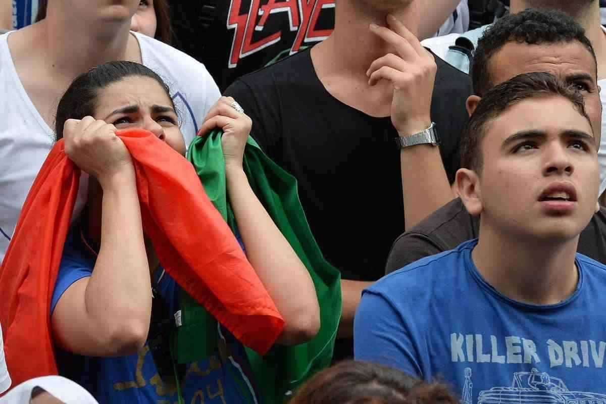 tifosi lacrime per l'addio