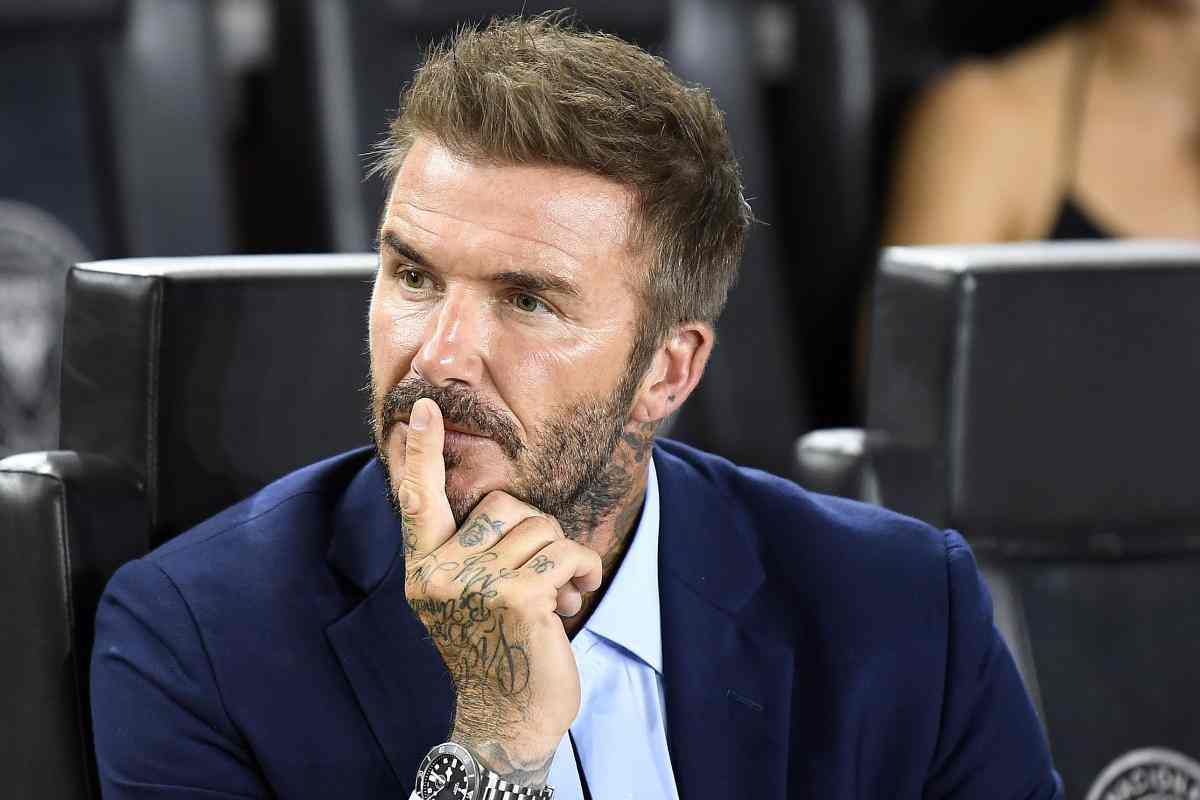 Beckham in lacrime