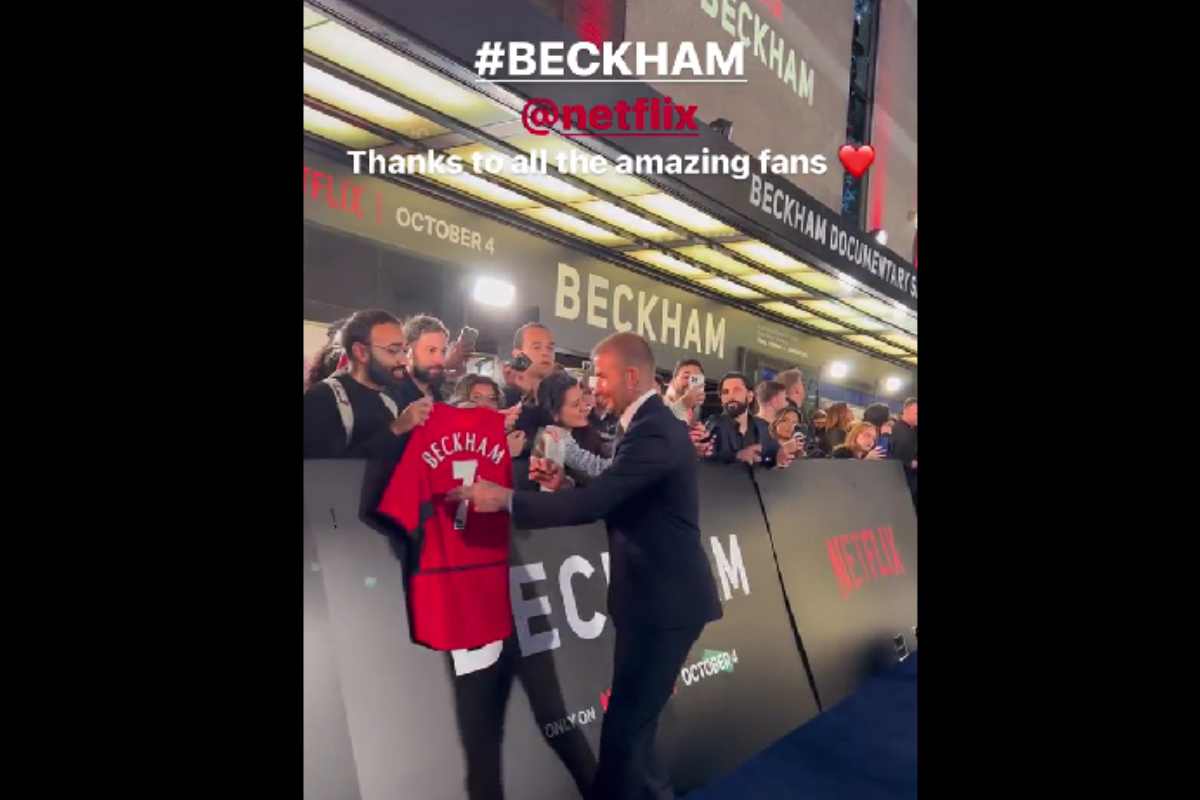 red carpet beckham