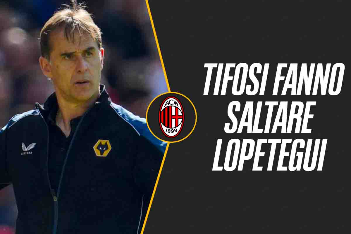 Milan, duello in panchina: salta Lopetegui